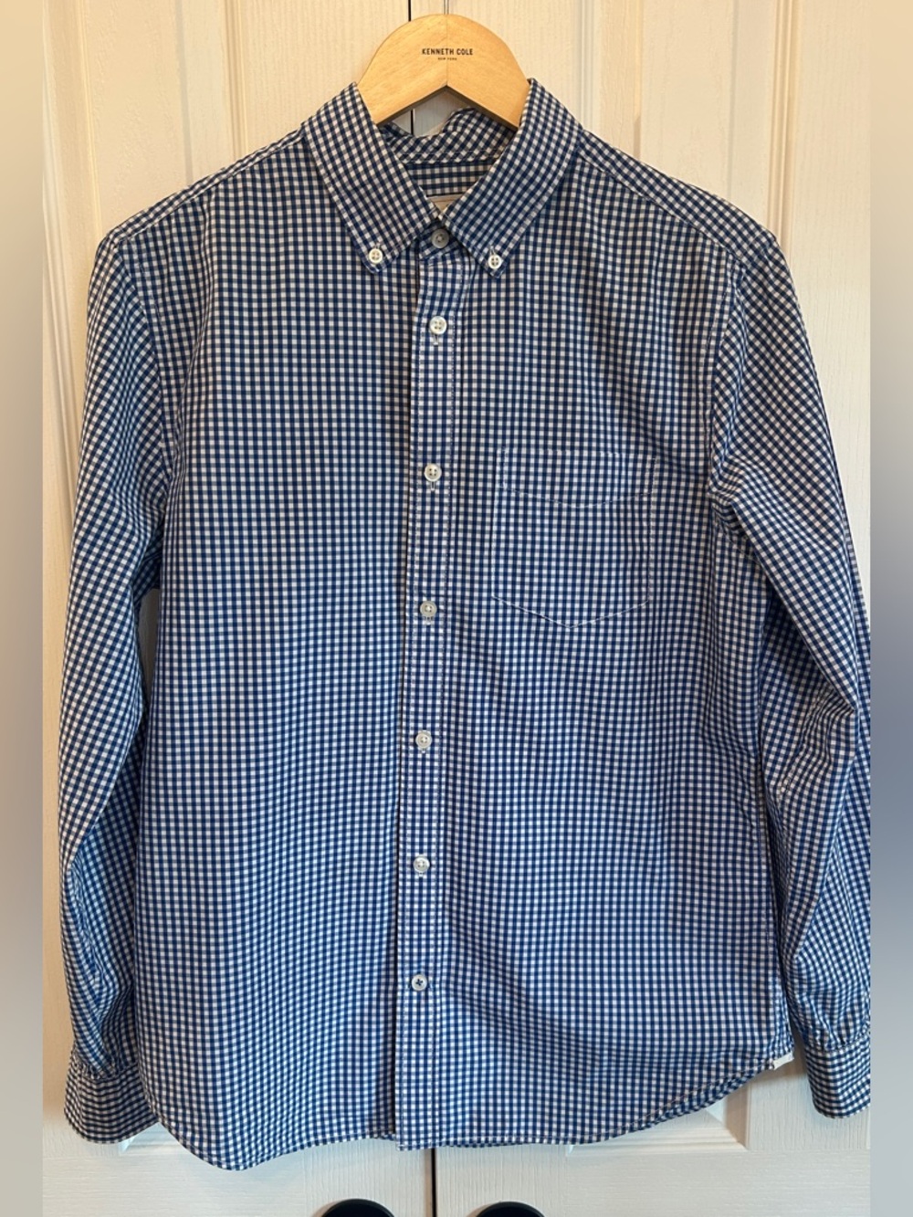 GAP Lived In 100% Cotton Gingham Button Down Shirt Mens M